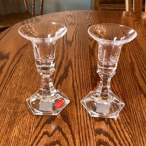 NIB! Mikasa tall candlestick holders